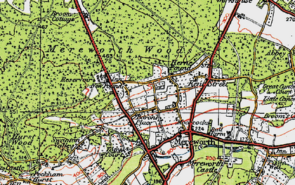 Old map of Baron's Place in 1920