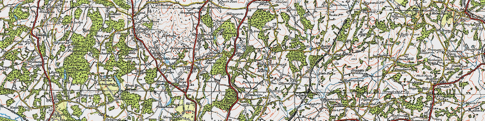 Old map of Heron's Ghyll in 1920