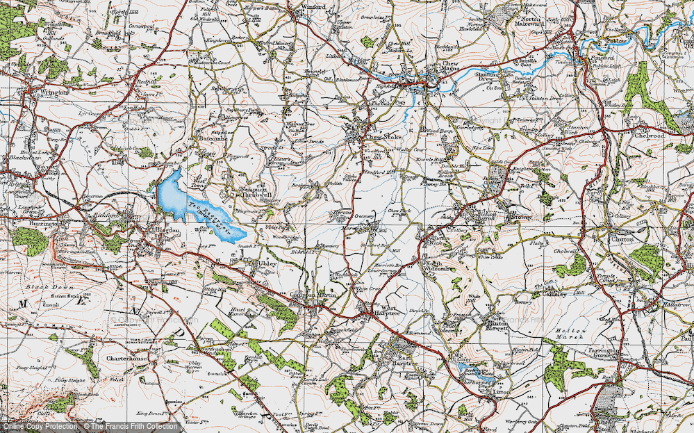 Old Map of Herons Green, 1919 in 1919
