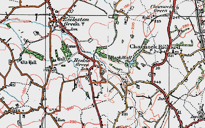 Old map of Heskin Green in 1924
