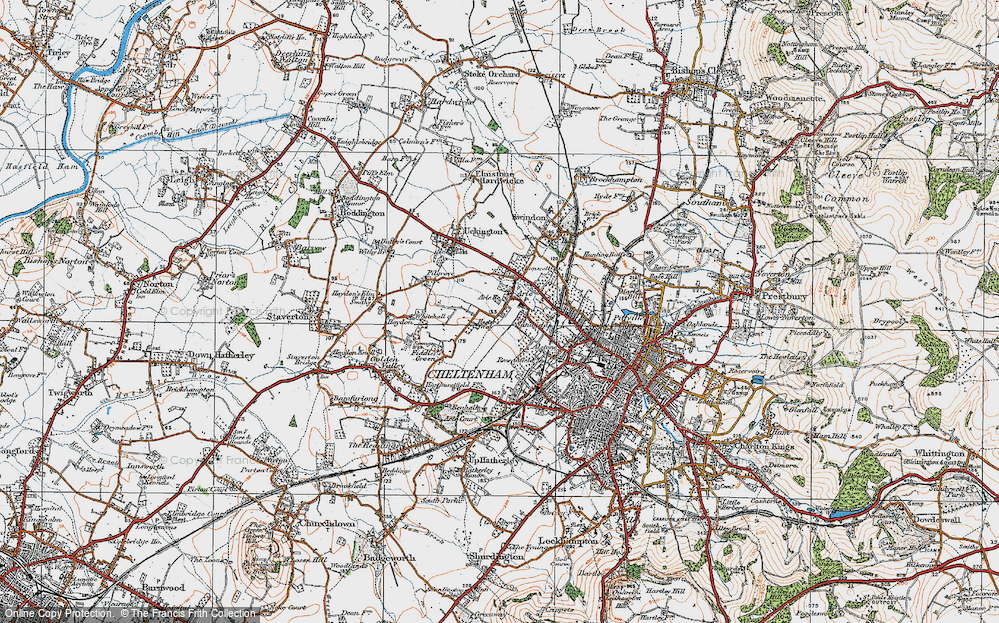 Old Map of Hester's Way, 1919 in 1919