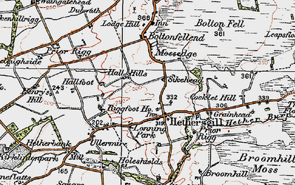 Old map of Anguswell in 1925