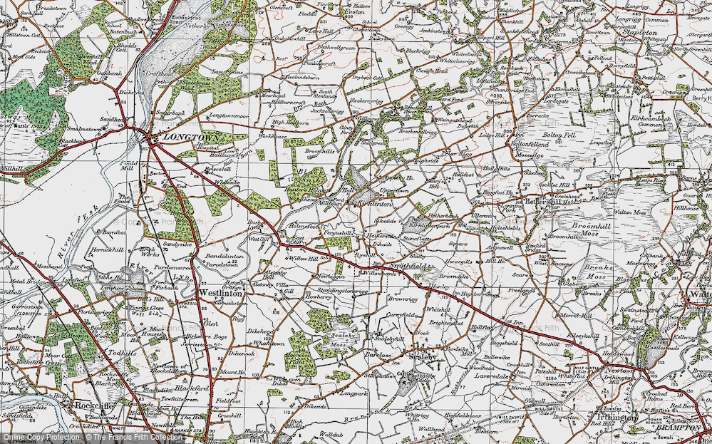 Old Map of Hetherside, 1925 in 1925