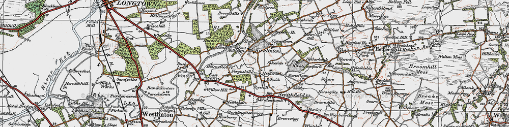 Old map of Hetherside in 1925