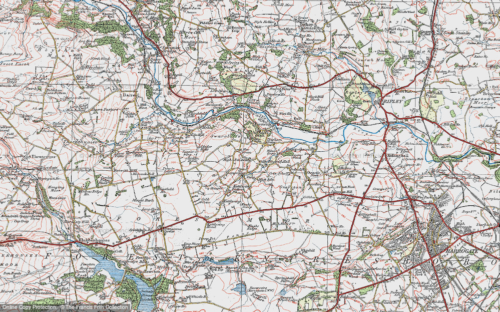 Old Map of Hew Green, 1925 in 1925