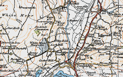 Old map of Admergill Pasture in 1924