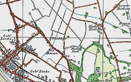 Old map of Hey Houses in 1924