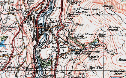 Old map of Heyheads in 1924
