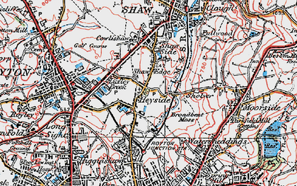 Old map of Heyside in 1924