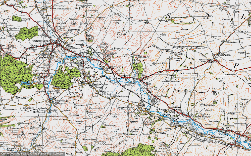 Old Map of Heytesbury, 1919 in 1919