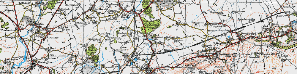 Old map of Heywood in 1919