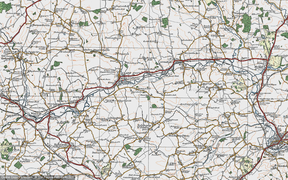 Old Map of Hickford Hill, 1921 in 1921