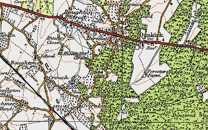 Old map of Hickmans Green in 1921