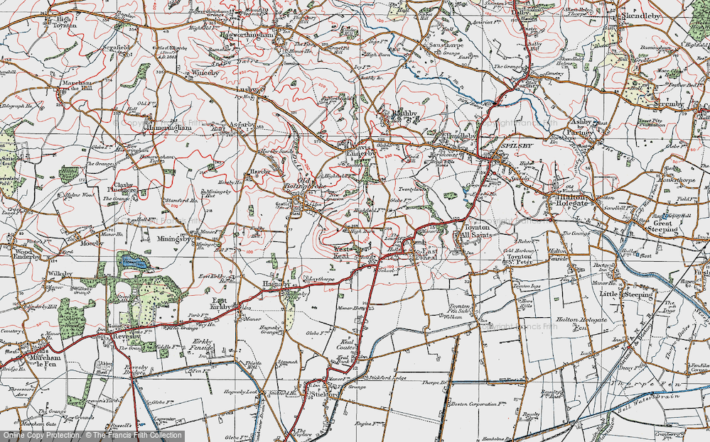 Old Map of High Barn, 1923 in 1923