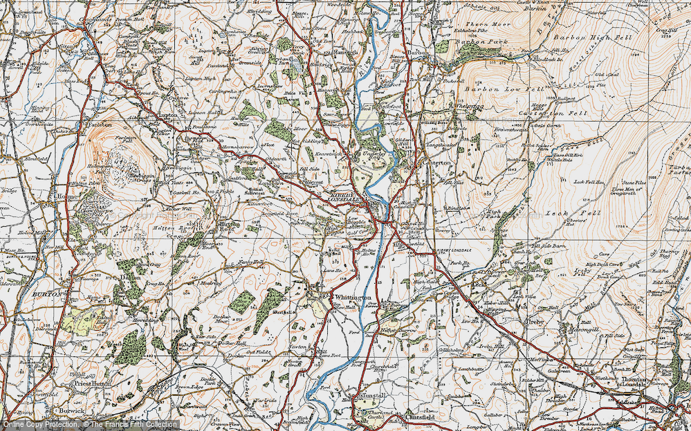Old Map of High Biggins, 1925 in 1925