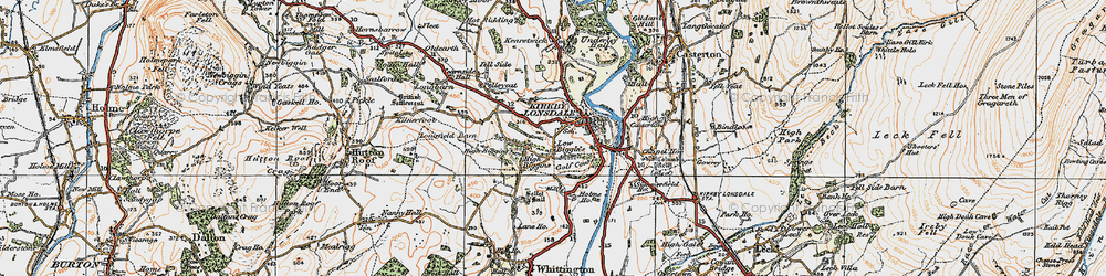 Old map of High Biggins in 1925