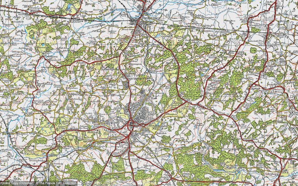 Old Map of High Brooms, 1920 in 1920