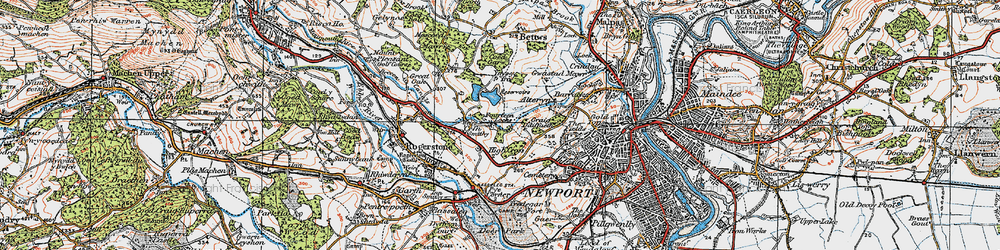 Old map of High Cross in 1919