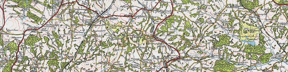 Old map of High Cross in 1920