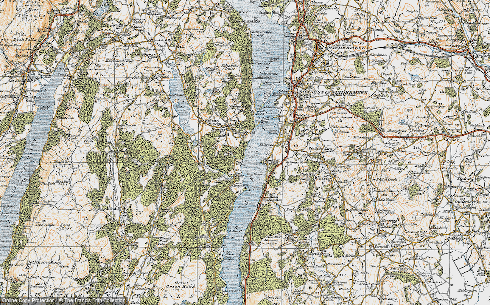 Old Map of High Cunsey, 1925 in 1925