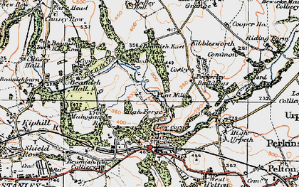 Old map of Beamish Hall in 1925