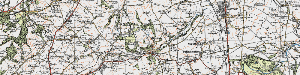 Old map of High Forge in 1925