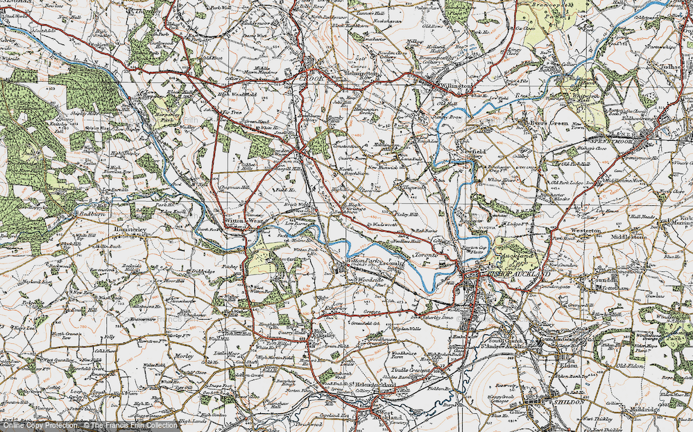 Old Map of High Grange, 1925 in 1925
