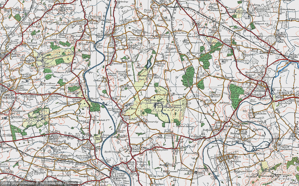 Old Map of High Green, 1920 in 1920