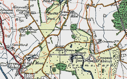 Old map of High Green in 1920