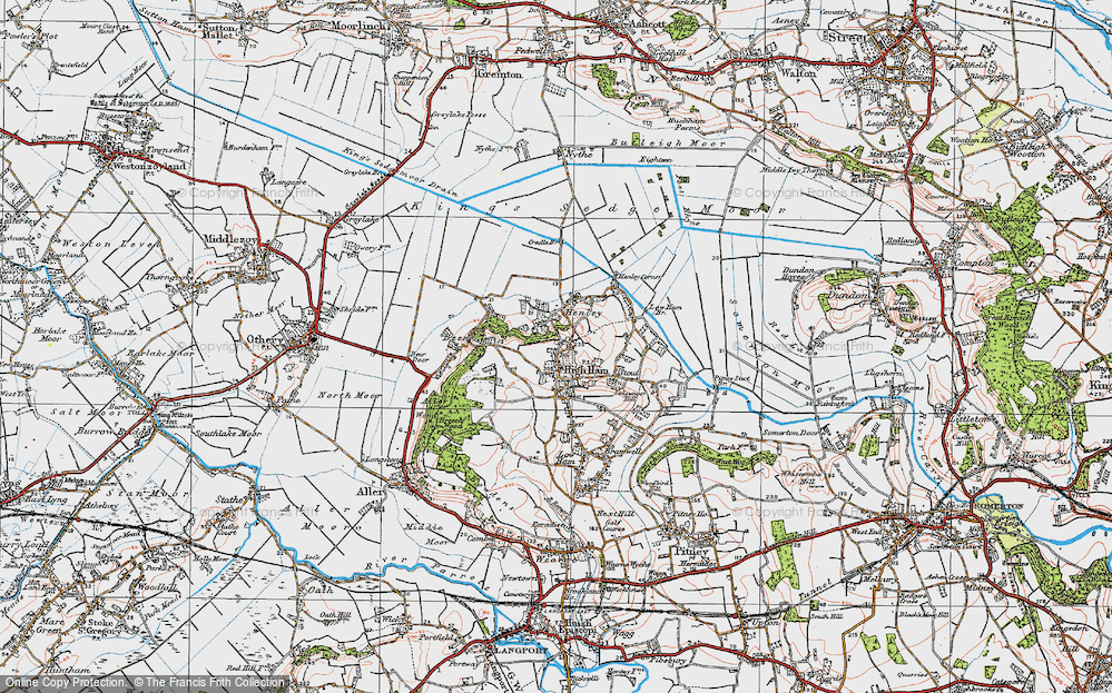 Old Map of High Ham, 1919 in 1919