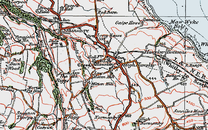 Old map of High Hawsker in 1925