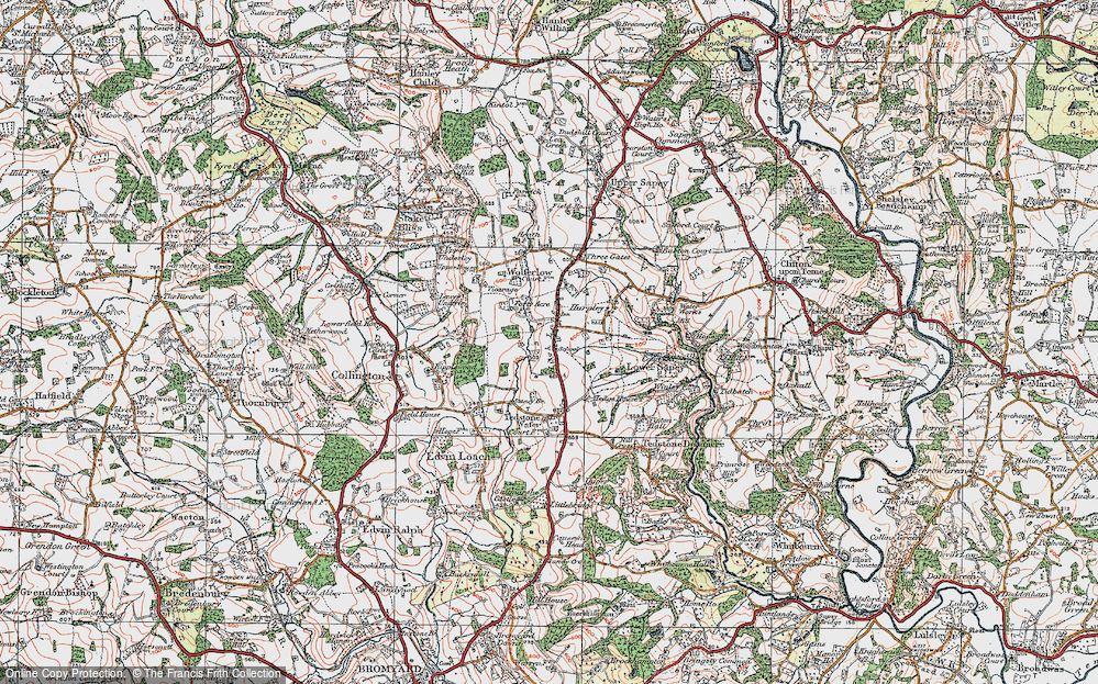 Old Map of High Lane, 1920 in 1920