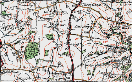 Old map of High Lane in 1920