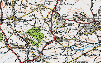 Old map of High Littleton in 1919