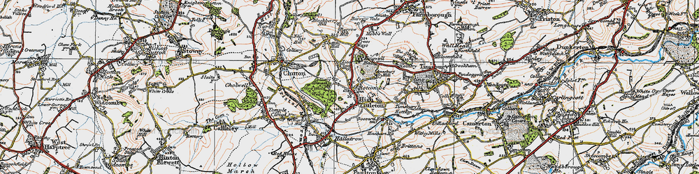 Old map of High Littleton in 1919