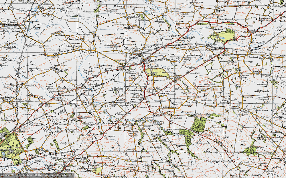 Old Map of High Longthwaite, 1925 in 1925