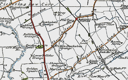 Old map of Bellafax Grange in 1925
