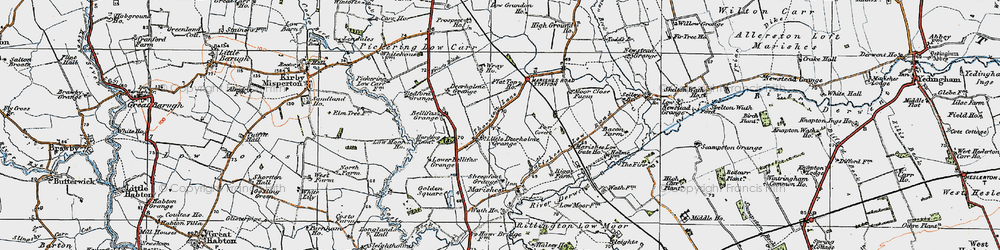 Old map of Bellafax Grange in 1925