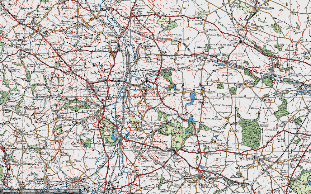 Old Map of High Moor, 1923 in 1923