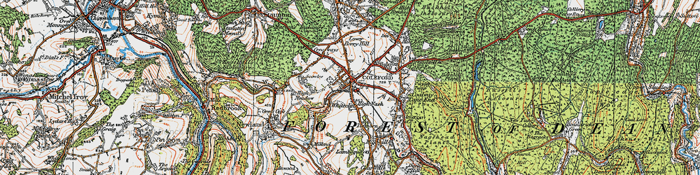Old map of High Nash in 1919