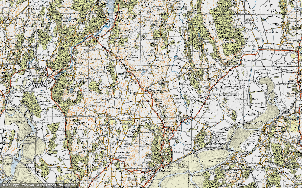 Old Map of High Newton, 1925 in 1925