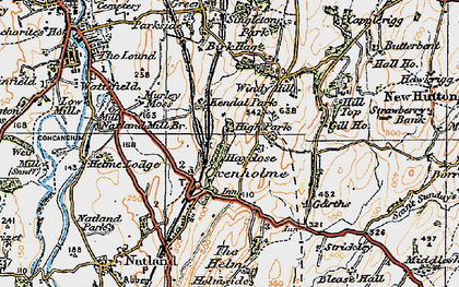 Old map of Birk Hagg in 1925