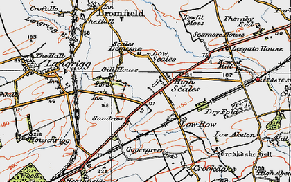 Old map of High Scales in 1925