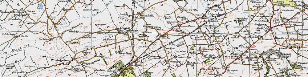 Old map of High Scales in 1925
