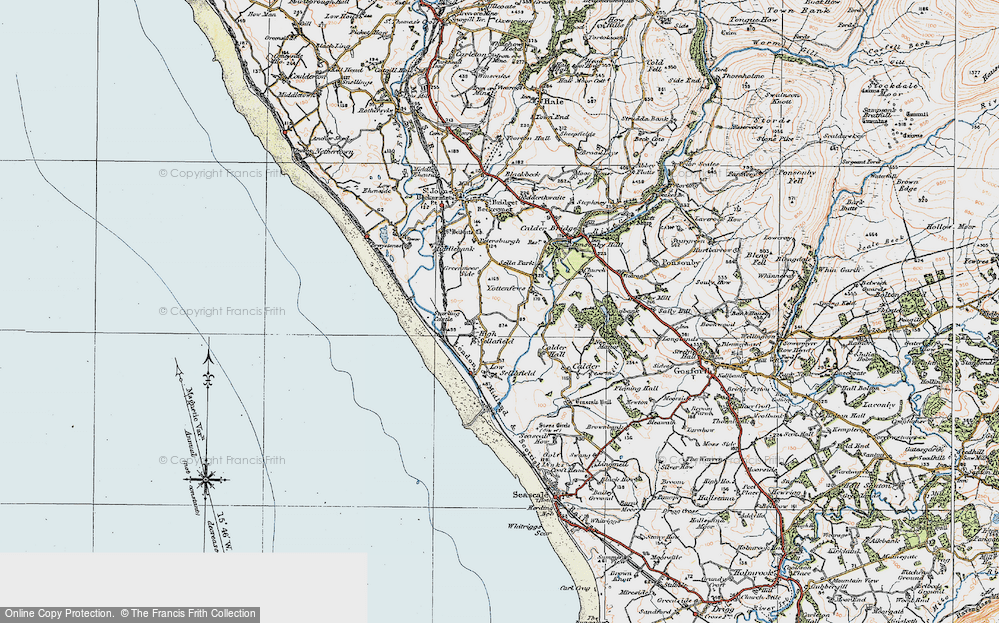 Old Map of High Sellafield, 1925 in 1925