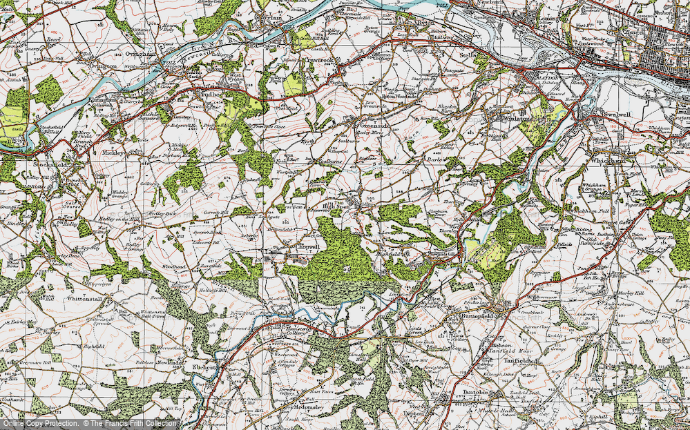 Old Map of High Spen, 1925 in 1925