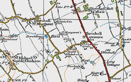 Old map of High Street in 1921