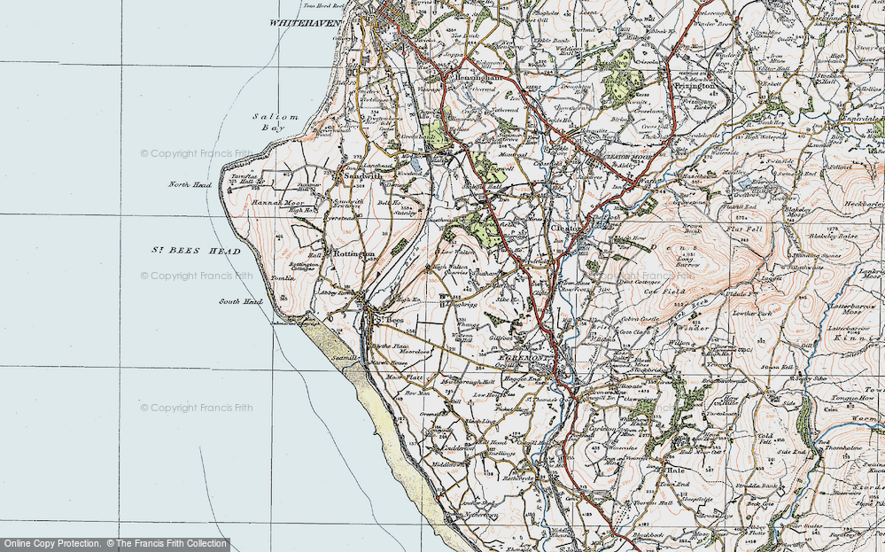 Old Map of Historic Map covering Loughrigg in 1925