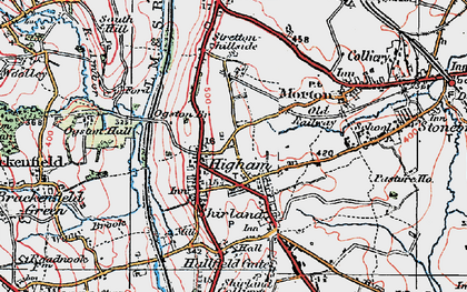 Old map of Higham in 1923