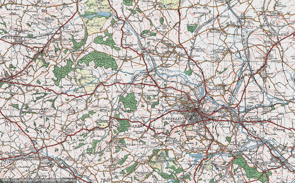 Old Map of Higham, 1924 in 1924